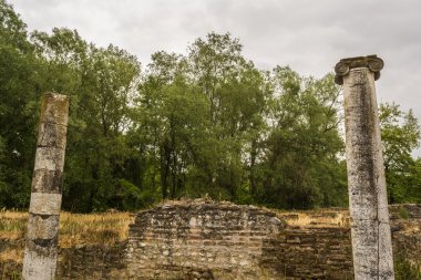 Dion arkeolojik Yunanistan, antik kalıntılar