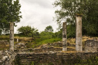 Dion arkeolojik Yunanistan, antik kalıntılar