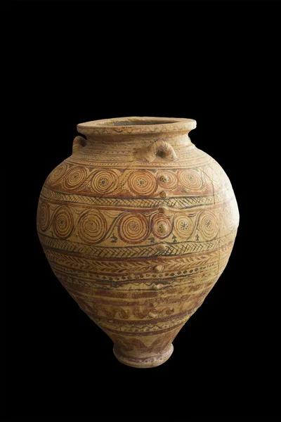 Ilha de Milos, Grécia - 1 de setembro de 2015: vaso grego antigo pithos — Fotografia de Stock
