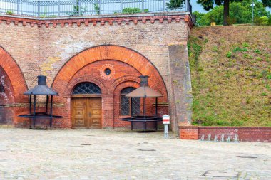 Berlin, Almanya - 16 Ağustos 2019: Berlin Spandau Kalesi Kalesi