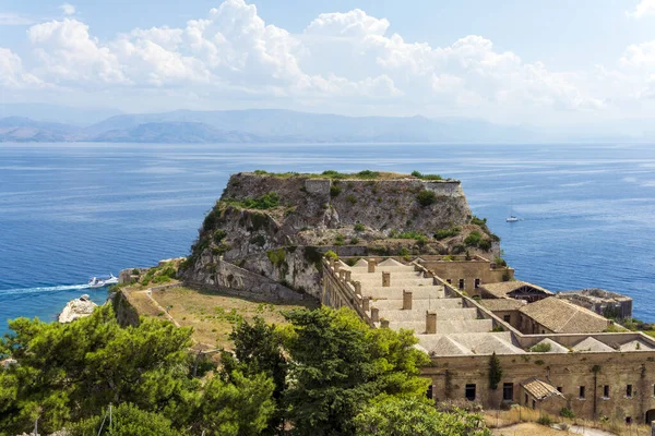 Uitzicht Corfu Oude Vesting Griekenland — Stockfoto