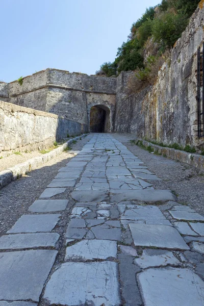 Vista Antigua Fortaleza Veneciana Kerkyra Isla Corfú Grecia — Foto de Stock