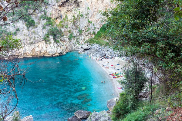 Oddalona Plaża Nazwie Fakistra Obszarze Pelion Grecji — Zdjęcie stockowe