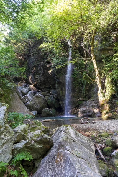 Cascada Bosque Pelion Grecia — Foto de Stock