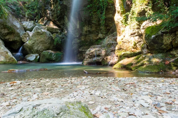 Cascada Bosque Pelion Grecia — Foto de Stock