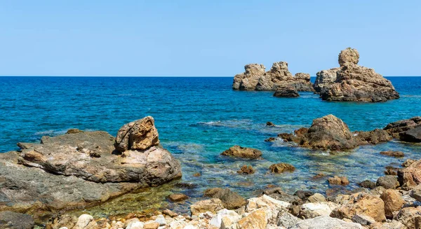 Mourtia Beach Pelion Pelion Güneydoğu Yakasında Lyri Katigiorgis Köylerine Çok — Stok fotoğraf