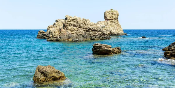 Mourtia Beach Pelion Uma Linda Praia Lado Sudeste Pelion Muito — Fotografia de Stock