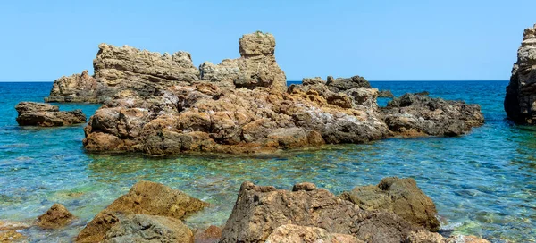 Mourtia Beach Pelion Piękna Plaża Południowo Wschodniej Stronie Pelion Bardzo — Zdjęcie stockowe