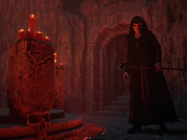 Karanlığın krallığındaki vampir, cehennem - 3D görüntüleme