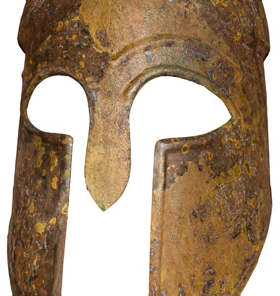 Starożytne greckie spartan kask — Zdjęcie stockowe