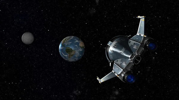 Uzay mekiği Earth yaklaşıyor