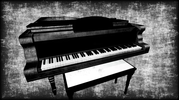 Staré Grungy Piano — Stock fotografie