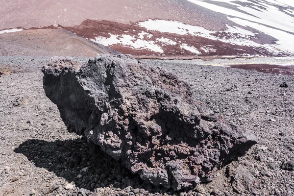 Primer plano de la roca volcánica en Etna, Sicilia, Italia —  Fotos de Stock