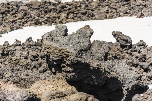 Primer plano de la roca volcánica en Etna, Sicilia, Italia —  Fotos de Stock