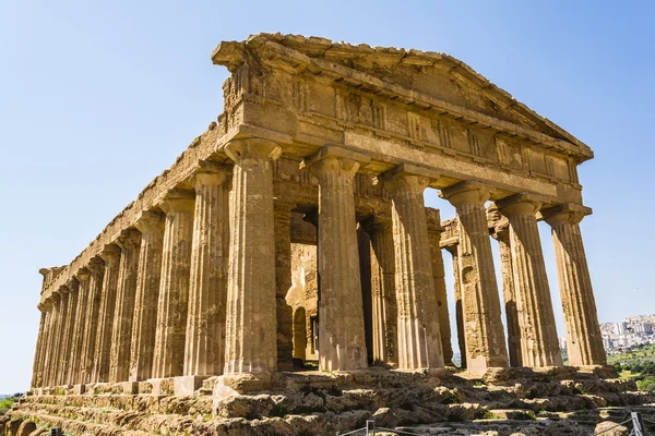 Chrám Concordia. Údolí králů, Agrigento na Sicílii, Itálie — Stock fotografie