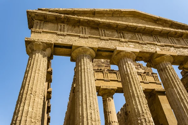 Chrám Concordia. Údolí králů, Agrigento na Sicílii, Itálie — Stock fotografie