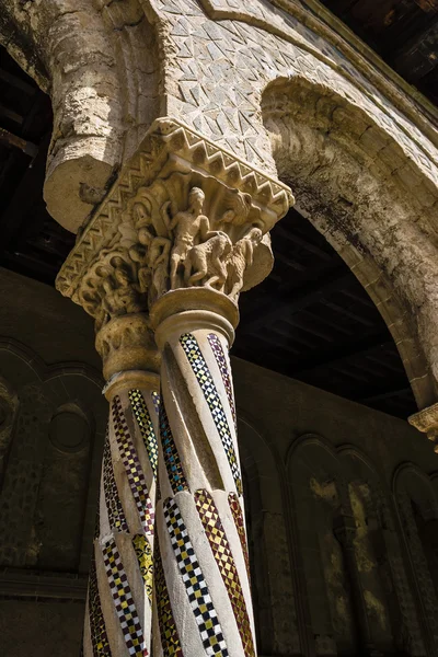 Claustro de la Abadía de Monreale, Palermo — Foto de Stock