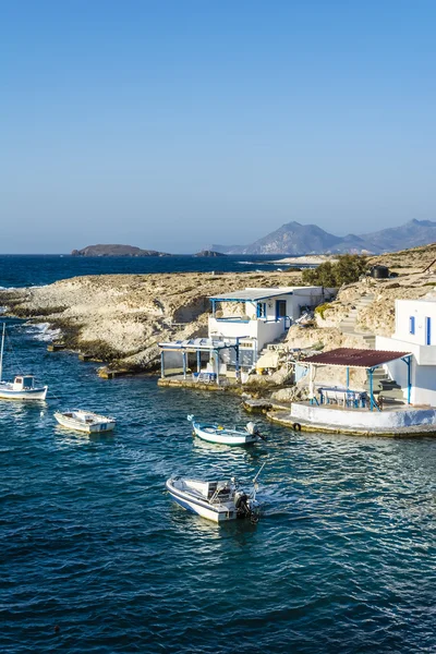 Traditional fishing village on Milos island at Greece — Stock Photo, Image