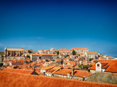 Dubrovnik, Hırvatistan'ın kırmızı çatılar