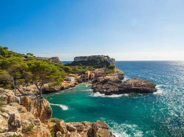 Cala S'Almunia strandtól, Mallorca — Stock Fotó