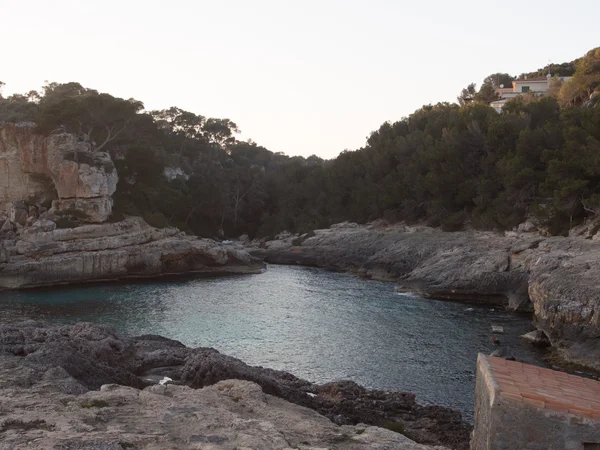 Puesta de sol en la playa de Mallorca — Foto de Stock