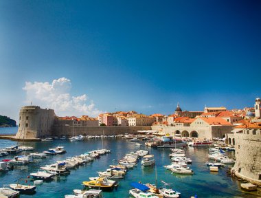 Dubrovnik Hırvatistan, surlar üzerinde doğal görünümü