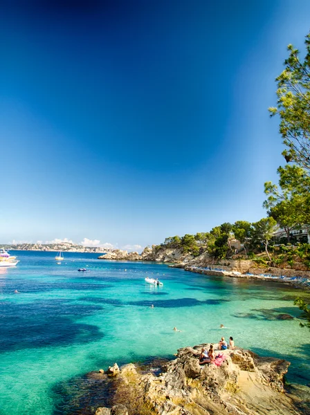 Calvia Cala Fornells Méditerranée turquoise à Majorque — Photo