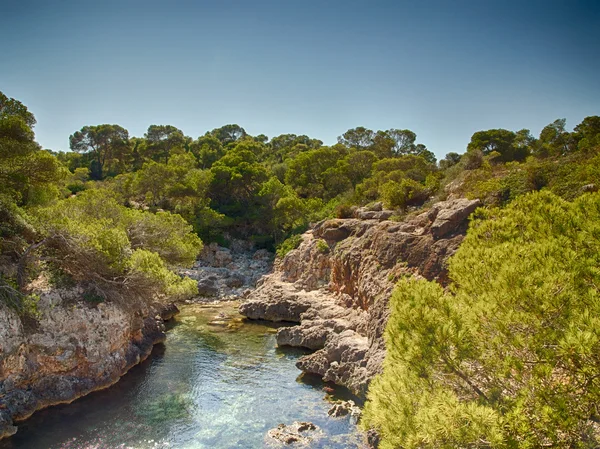 Piękne wybrzeże z wysp w archipelagu Balearów, Majorka — Zdjęcie stockowe