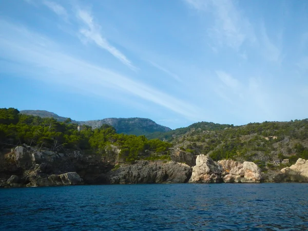 Piękne wybrzeże z wysp w archipelagu Balearów, Majorka — Zdjęcie stockowe