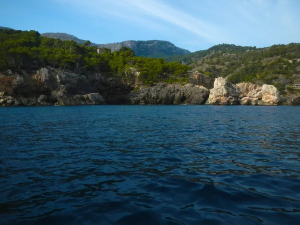 Piękne wybrzeże z wysp w archipelagu Balearów, Majorka — Zdjęcie stockowe