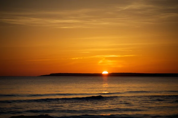 Sunset at Beach in Mallorca, Balearic Islands - Spain — Stock Photo, Image