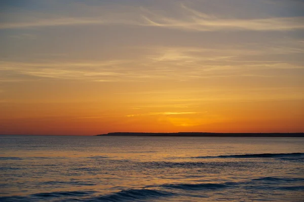 Sunset at Beach in Mallorca, Balearic Islands - Spain — Stock Photo, Image