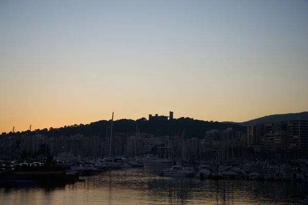 Puesta de sol en el puerto - Mallorca —  Fotos de Stock