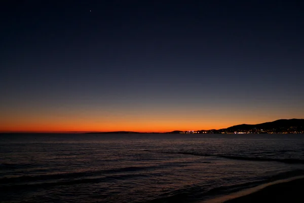 Západ slunce na pláži - Mallorca — Stock fotografie