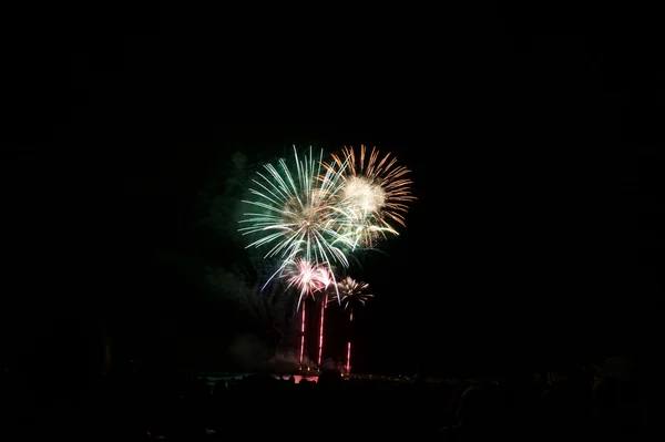 Fuochi d'artificio a Maiorca — Foto Stock