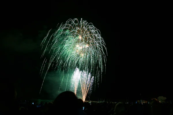Fuochi d'artificio a Maiorca — Foto Stock