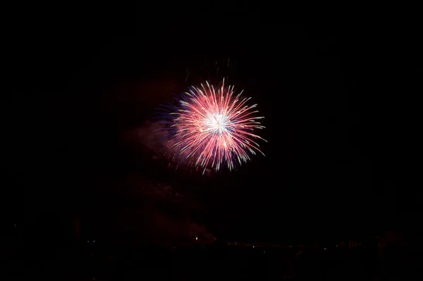 Fuochi d'artificio a Maiorca — Foto Stock