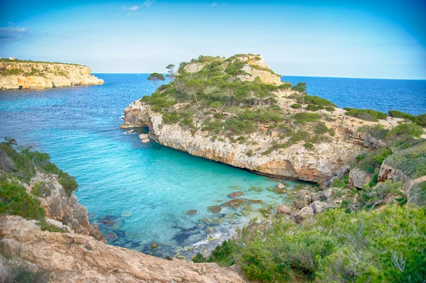 Legjobb strandjától, Mallorca - Baleár-szigetek — Stock Fotó