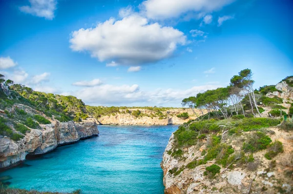 Legjobb strandjától, Mallorca - Baleár-szigetek — Stock Fotó