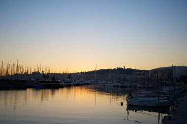 Günbatımı ve liman - Mallorca