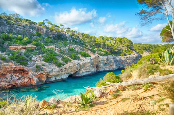Legjobb strandjától, Mallorca - Baleár-szigetek — Stock Fotó