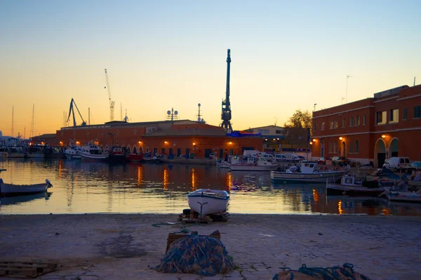 Günbatımı ve liman - Mallorca — Stok fotoğraf