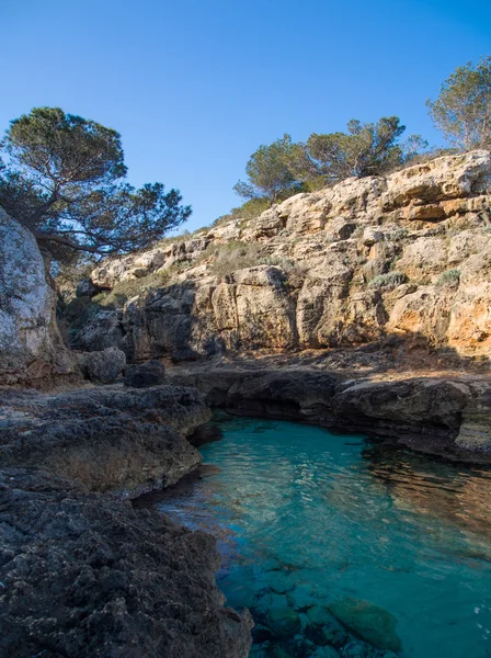 Titkos strandjától, Mallorca — Stock Fotó