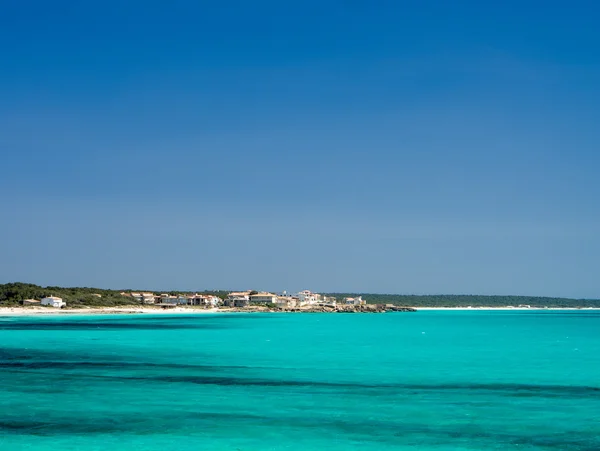 Es Trenc - najlepiej naturalnej plaży w Mallorca — Zdjęcie stockowe