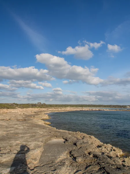 Praia secreta e solitária em Maiorca — Fotografia de Stock