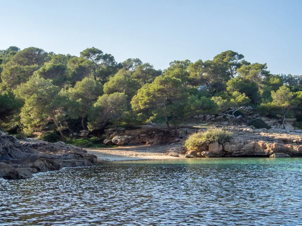 Playa solitaria en Mallorca — Foto de Stock