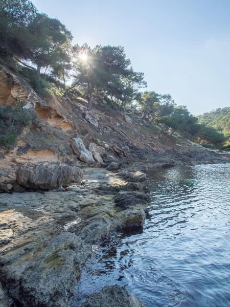 Playa solitaria en Mallorca — Foto de Stock