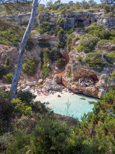 Calo des Moro - Najlepsza plaża w Mallorca — Zdjęcie stockowe