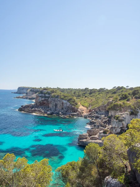 Blue water in Mallorca Coastline — Stock Photo, Image