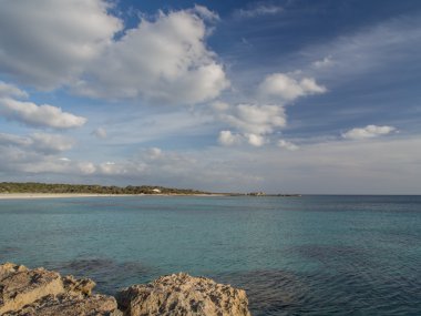 Mallorca gizli ve yalnız beach